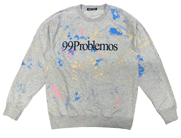 99 Problemos Hand Painted Sweatshirt