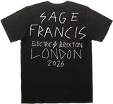 Sage Francis Brixton Electric London Tour T-shirt