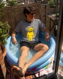 Yellow Cat Stripe T-Shirt