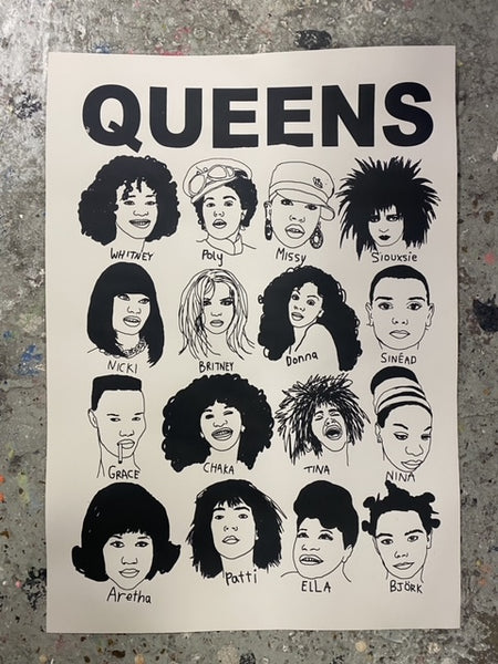 Limited Edition Screen Print Queens