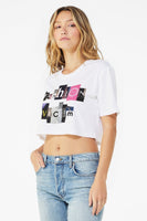Fashion Victim Graphic Cropped T-Shirt